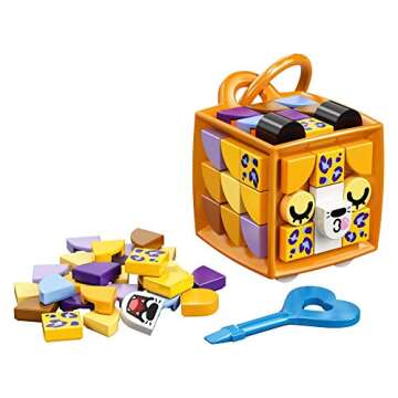 LEGO DOTS Bag Tag Leopard 41929 DIY Craft Decorations Kit; A Great Gift for Kids Who Like to Make Th...