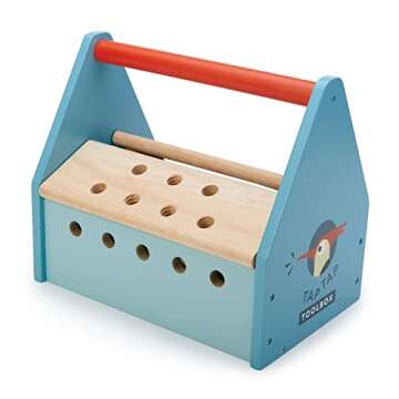 Tender Leaf Toys Tap Tap Tool Box for Kids 3+