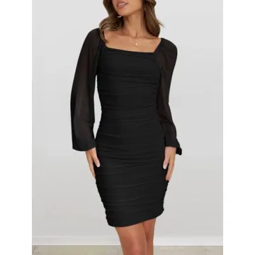 Elegant MEROKEETY Women's Mini Dress for Any Occasion