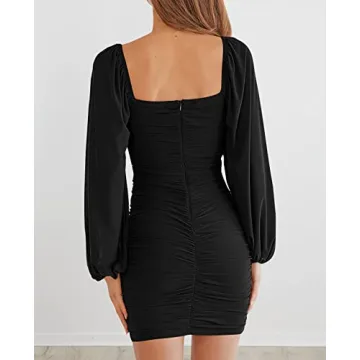 Elegant MEROKEETY Women's Mini Dress for Any Occasion