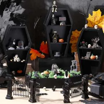Sonwyoung 58 Pcs Halloween Mini Figurines Set - Spooky Decor