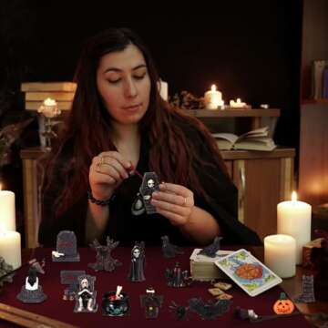 Sonwyoung 58 Pcs Halloween Mini Figurines Set - Spooky Decor