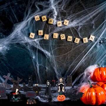 Sonwyoung 58 Pcs Halloween Mini Figurines Set - Spooky Decor