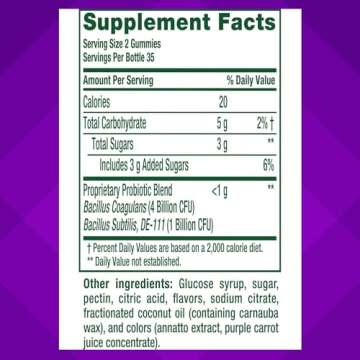 Vitafusion Probiotic Gummies - Delicious & Effective 70 Count