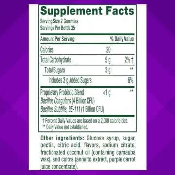 Vitafusion Probiotic Gummies - Delicious & Effective 70 Count