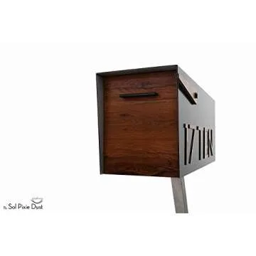Unique Custom Aluminum Mailbox - Stylish Post Mount for Your Home