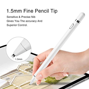 Stylus Pen for Touch Screens - Rechargeable Fine Point