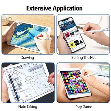 Stylus Pen for Touch Screens - Rechargeable Fine Point