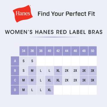 Hanes Women's Comfort Evolution Bra, Black, Large