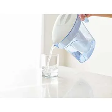 ZeroWater 7-Cup Ready-Pour 5-Stage Water Filter Pitcher with 5-Stage 0 TDS Water Filter – IAPMO Certified to Reduce Lead, Chromium, and PFOA/PFOS