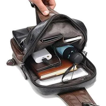 SDIYABOLO Stylish Sling Backpack with USB Charger