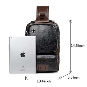 SDIYABOLO Stylish Sling Backpack with USB Charger