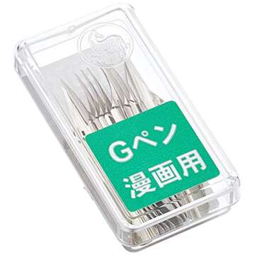 Zebra Comic G Model Chrome Pen Nib, 10 Nibs (1 Pack) (PG-6B-C-K)