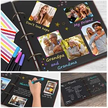 Barsone Leather Scrapbook Album for Lasting Memories