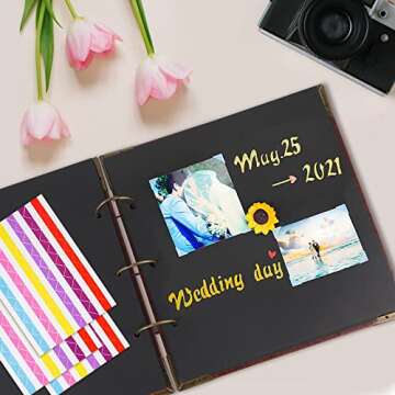 Barsone Leather Scrapbook Album for Lasting Memories