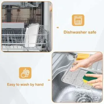 TeamFar Toaster Oven Tray & Rack Set - Healthy Cooking Essential