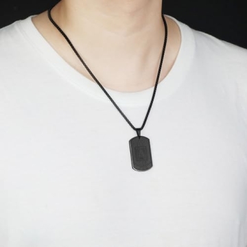 Basketball Initial Necklace - Personalized Gift for Men