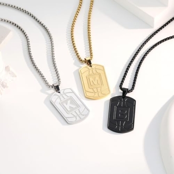 Basketball Initial Necklace - Personalized Gift for Men