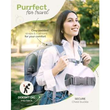 Comfy Expandable Cat Backpack Carrier for Pets