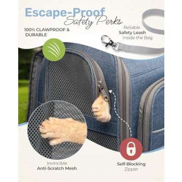 Comfy Expandable Cat Backpack Carrier for Pets