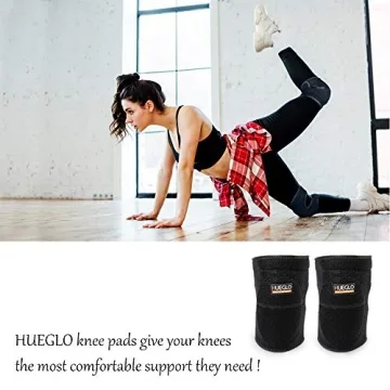 HUEGLO Plus Size Knee Pads for Women, Soft & Reliable