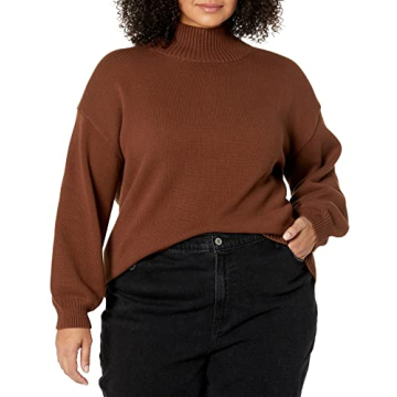 Amazon Essentials Women's Cotton Sweater in Deep Brown