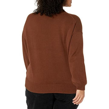 Amazon Essentials Women's Cotton Sweater in Deep Brown