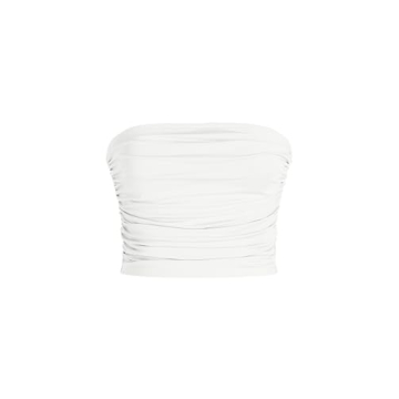 CIDER Strapless Ruched Crop Top: The Perfect Blend of Style and Comfort