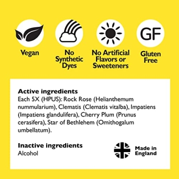 Natural Bach RESCUE REMEDY Dropper for Stress Relief