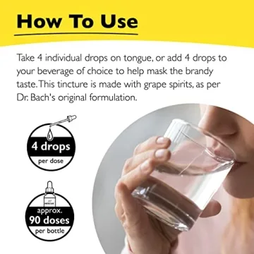 Natural Bach RESCUE REMEDY Dropper for Stress Relief