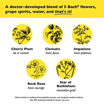 Natural Bach RESCUE REMEDY Dropper for Stress Relief