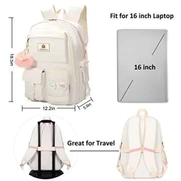 Stylish 15.6 Inch Laptop Backpack for School and Travel