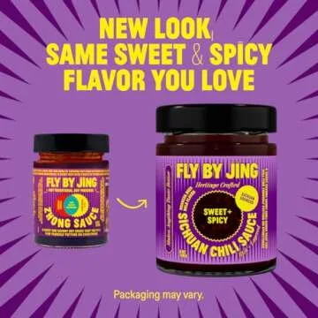 FLYBYJING Spicy Sweet Chili Sauce - Vegan All-Natural Zhong Sauce for Noodles, Dumplings, and More!