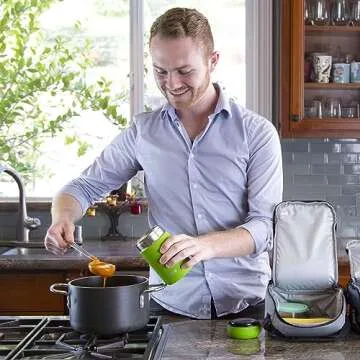 MIRA 2 Pack Insulated Food Jar Thermos for Hot Food & Soup, Compact Stainless Steel Vacuum Lunch Container, 13.5 oz, Denim, Rose Pink