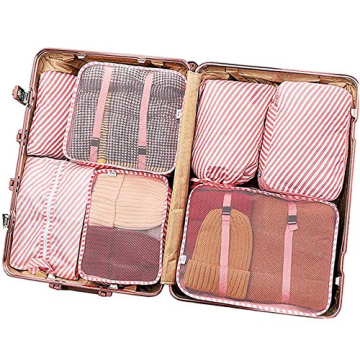 Packing Cubes for Travel - 7 Piece Set with Shoe Bag