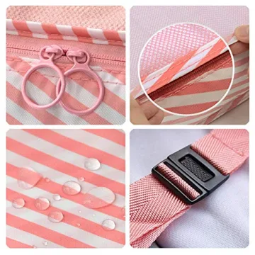 Packing Cubes for Travel - 7 Piece Set with Shoe Bag