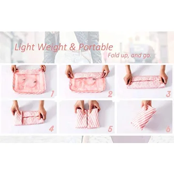 Packing Cubes for Travel - 7 Piece Set with Shoe Bag