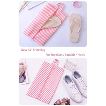 Packing Cubes for Travel - 7 Piece Set with Shoe Bag