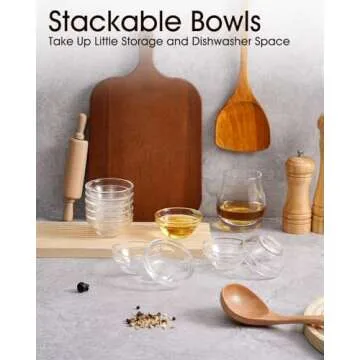 beroca Mini Glass Bowls - Versatile Bowls for Cooking