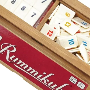 Rummikub Vintage Edition Tile Game in Wooden Case for 4 Players