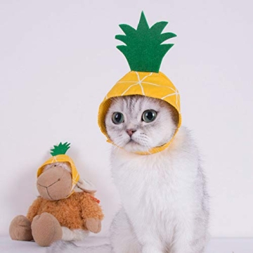 La La Pet Pineapple Headwear for Small Dogs and Cats