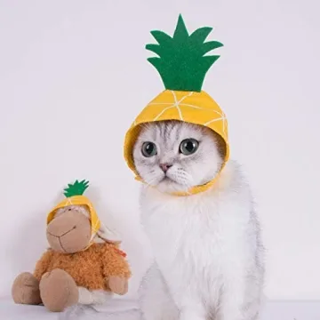 La La Pet Pineapple Headwear for Small Dogs and Cats