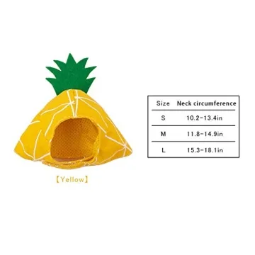 La La Pet Pineapple Headwear for Small Dogs and Cats