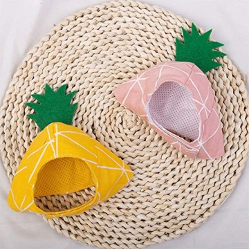 La La Pet Pineapple Headwear for Small Dogs and Cats