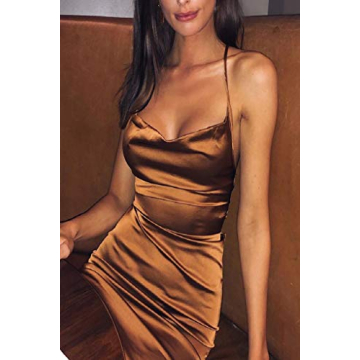 Velius Women's Sexy Backless Bodycon Party Dress