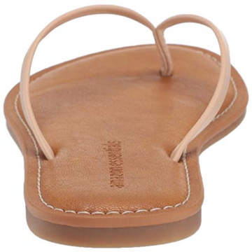 Amazon Essentials Women's Thong Sandal, Beige, 8