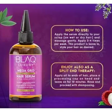 Blaq Luxury Hair Growth Oil - For Healthy Hair Growth