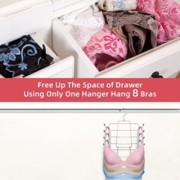 Niclogi Bra Hanger - 4 Pack Space-Saving Tank Top Organizer