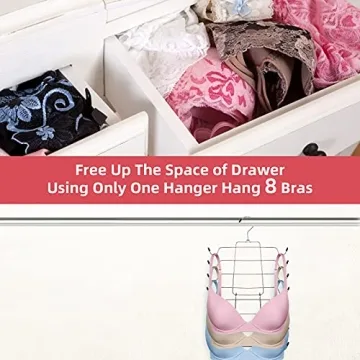 Niclogi Bra Hanger - 4 Pack Space-Saving Tank Top Organizer