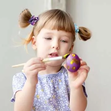 12pcs Vibrant Bunny Ponytail Hair Scrunchies for Easter